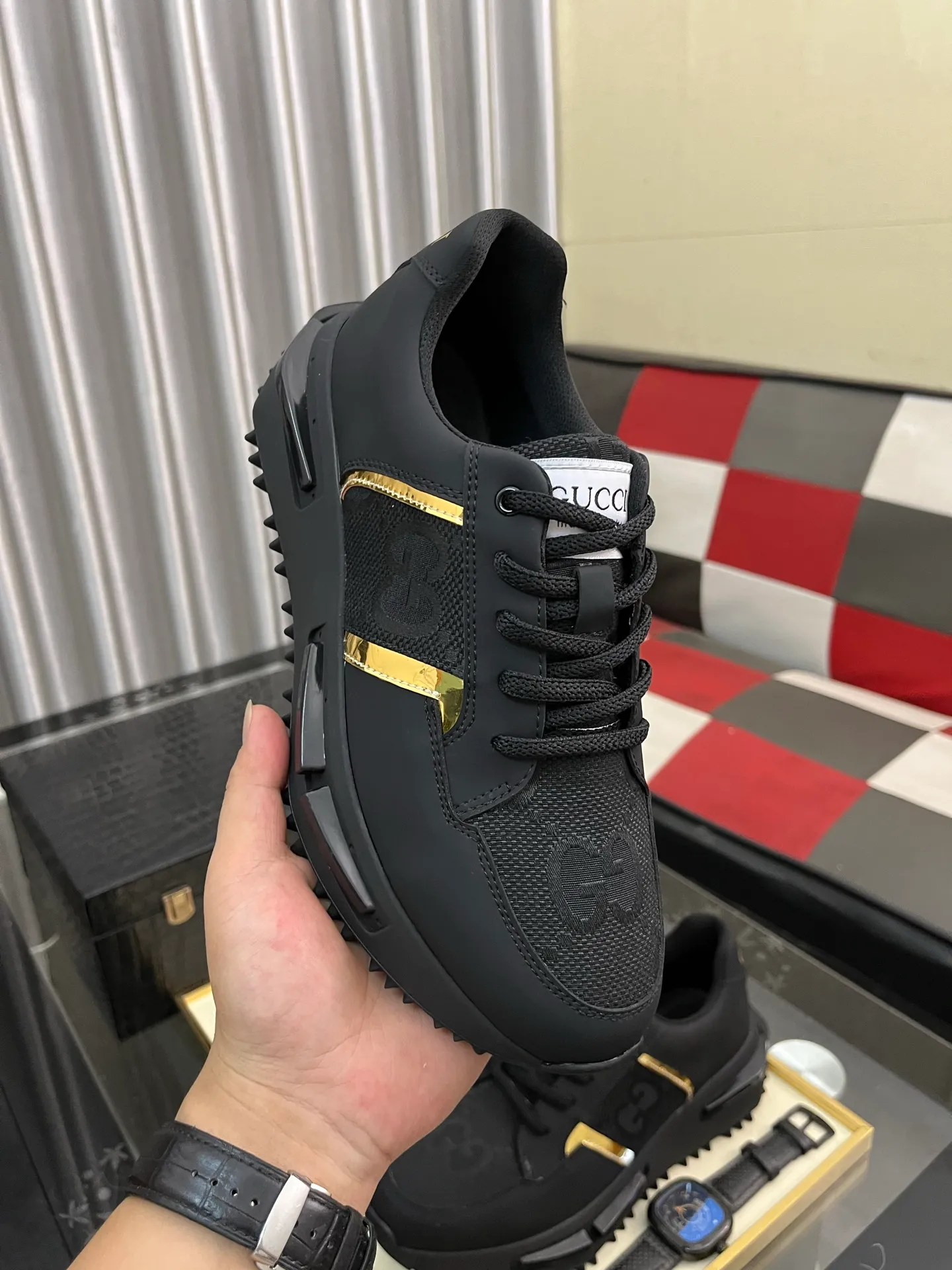 Men's Men's Shoes 💰458⌚️⌚️【GUCCI】Gucci men's latest white shoe series casual shoes! The official website is built 1:1. Upper: Made of imported cowhide, with electric embroidery ➕Inner lining: Made of high-quality first-layer pigskin, soft and comfortable. Picky material selection and exquisite workmanship give you the best enjoyment. Size: 38-44 yards, 4️⃣ colors available.